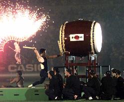 Japanese drummers perform at Wor